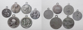 Gruppo di sei medagliette votive con la Vergine e Gesù - Ag 800 punzonato

n.a.

Note: Worldwide shipping