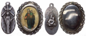 Gruppo di due medagliette votive con Gesù e la Vergine Maria - materiali vari 

n.a.

Note: Worldwide shipping