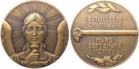 Medaglia - emessa per la Seconda battaglia della Champagne - 1915 - opus Delannoy - Ae

n.a.

Note: Shipping only in Italy