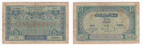 Marocco - Banca Centrale del Marocco 5 Franchi 1924 - Serie S.3963 N°486 - Pick#9

n.a.

Note: Shipping only in Italy