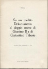 GAMBERINI di SCARFEA C. - Su un inedito Dekanummo al doppio nome di Giustino II e di Costantino Tiberio. Mantova, 1970. Pp. 13, ill. nel testo. Ril. E...