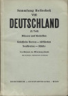 DOROTHEUM. - WIEN, 9 - October, 1958. Sammlung Karl Hollschek. VIII. Teil. 3 Deutschaland. Pp. 62, nn. 2582 - 3721, tavv. 8. Ril. ed. lista prezzi buo...