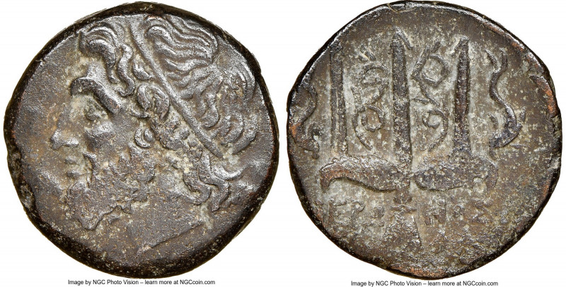 SICILY. Syracuse. Hieron II (ca. 275-215 BC). AE litra (19mm, 1h). NGC Choice VF...