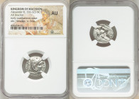 MACEDONIAN KINGDOM. Alexander III the Great (336-323 BC). AR drachm (18mm, 4h). NGC AU. Posthumous issue of Lampsacus, ca. 310-301 BC. Head of Heracle...