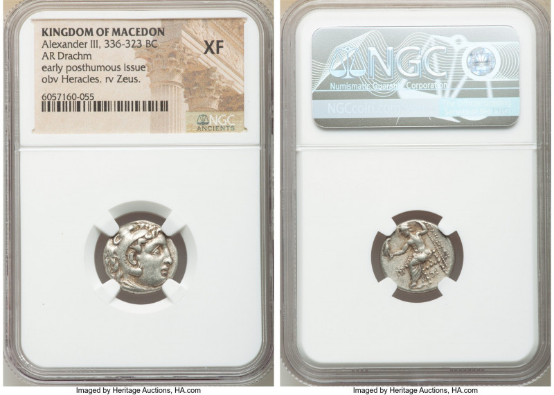 MACEDONIAN KINGDOM. Alexander III the Great (336-323 BC). AR drachm (16mm, 11h)....