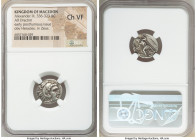 MACEDONIAN KINGDOM. Alexander III the Great (336-323 BC). AR drachm (17mm, 5h). NGC Choice VF. Early posthumous issue of Lampsacus, ca. 310-301 BC. He...