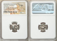 MACEDONIAN KINGDOM. Alexander III the Great (336-323 BC). AR drachm (16mm, 1h). NGC VF. Late lifetime-early posthumous issue of Sardes, ca. 323-319 BC...
