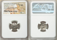MACEDONIAN KINGDOM. Alexander III the Great (336-323 BC). AR drachm (17mm, 11h). NGC VF. Lifetime-early posthumous issue of Colophon, ca. 323-319 BC. ...