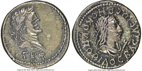 BOSPORAN KINGDOM. Rhescuporis II (AD 211-227), with Severus Alexander. EL stater (20mm, 7.56 gm, 1h). NGC Choice VF 5/5 - 1/5, edge filing, scratches....