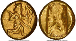 ACHAEMENID PERSIA. Xerxes II-Artaxerxes II (5th-4th centuries BC). AV daric (16mm, 8.27 gm). NGC Choice XF 5/5 - 5/5. Lydo-Milesian standard. Sardes, ...
