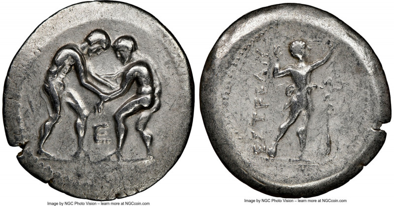 PAMPHYLIA. Aspendus. Ca. 325-250 BC. AR stater (28mm, 1h). NGC VF, brushed. Two ...