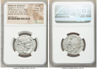 ARMENIAN KINGDOM. Tigranes II the Great (95-56 BC). AR tetradrachm (27mm, 15.54 gm, 1h). NGC Choice VF 5/5 - 3/5. Antioch, ca. 83-70. Diademed and dra...
