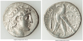 SELEUCID KINGDOM. Demetrius II Nicator (second reign, 129-125 BC). AR tetradrachm (28mm, 13.62 gm, 12h). Choice VF, crystalized, marks, brushed. Tyre,...
