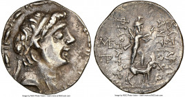 SELEUCID KINGDOM. Antiochus IX Eusebes Philopator (Cyzicenus) (114/3-95 BC). AR drachm (18mm, 3.93 gm, 12h). NGC XF 5/5 - 3/5. Tarsus, Second Reign, 9...
