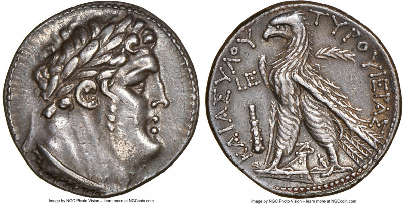 PHOENICIA. Tyre. Ca. 126/5 BC-AD 65/6. AR shekel (28mm, 14.17 gm, 12h). NGC Choi...