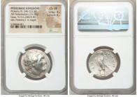 PTOLEMAIC EGYPT. Ptolemy III Euergetes (247/6-221/20 BC). AR tetradrachm (27mm, 14.18 gm, 12h). NGC Choice VF 4/5 - 4/5. Gaza, dated Year 2 (246/5 BC)...