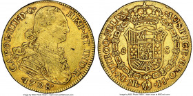Charles IV gold 8 Escudos 1798 NR-JJ AU50 NGC, Nuevo Reino mint, KM62.1. AGW 0.7615 oz. 

HID09801242017

© 2020 Heritage Auctions | All Rights Re...
