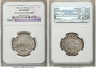 Danish Colony. Frederick V 24 Skilling 1764 XF Details (Surface Hairlines) NGC, KM9. Conservatively graded. 

HID09801242017

© 2020 Heritage Auct...