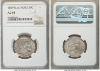 Danish Colony. Frederick VII 20 Cents 1859-(c) AU58 NGC, Copenhagen mint, KM67. Peach and gray toning. 

HID09801242017

© 2020 Heritage Auctions ...