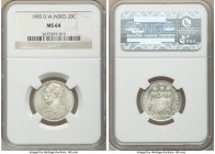 Danish Colony. Christian IX 20 Cents 1905-(h) MS64 NGC, Copenhagen mint, KM79. One year type. 

HID09801242017

© 2020 Heritage Auctions | All Rig...