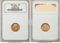 Frederick VIII gold 10 Kroner 1908 (h)-VBP MS67 NGC, Copenhagen mint, KM809. Two year type. AGW 0.1296 oz. 

HID09801242017

© 2020 Heritage Aucti...
