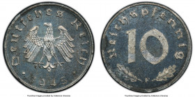 Allied Occupation Proof 10 Pfennig 1945-F PR64 PCGS, Stuttgart mint, KM-A104.

HID09801242017

© 2020 Heritage Auctions | All Rights Reserved