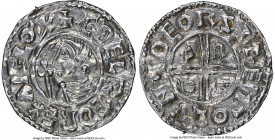 Kings of All England. Aethelred II (978-1016) Penny ND (c. 991-997) AU NGC, S-1148. London mint, Deorsige as moneyer, Crux type, S-1148. 1.51gm. Peck ...