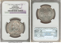 George II "Lima" 1/2 Crown 1745 AU Details (Surface Hairlines) NGC, KM584.3, ESC-605, S-3695. Struck from Spanish silver seized at Lima Peru. 

HID0...