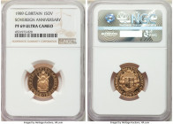 Elizabeth II gold Proof "Sovereign Anniversary" Sovereign 1989 PR69 Ultra Cameo NGC, KM956. One year type issued for the 500th anniversary of the gold...