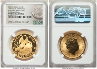 Elizabeth II gold Proof "Mayflower 400th Anniversary" 100 Pounds (1 oz) 2020 PR70 Ultra Cameo NGC, KM-Unl. Mintage: 500. First day of issue. Mayflower...