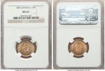 British Colony. Victoria Farthing 1887 MS65 NGC, Royal mint, KM15.

HID09801242017

© 2020 Heritage Auctions | All Rights Reserved