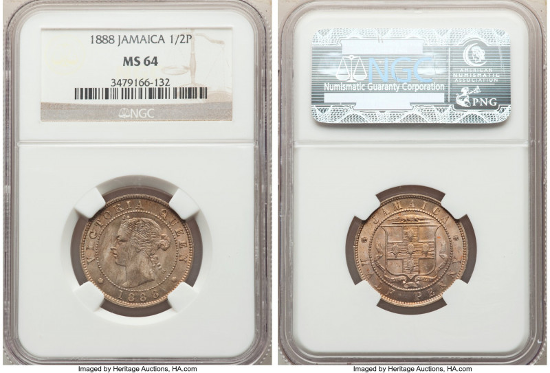 British Colony. Victoria 1/2 Penny 1888 MS64 NGC, Royal mint, KM16.

HID098012...