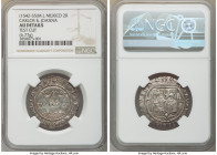 Charles & Johanna "Late Series" 2 Reales ND (1542-1555) M-L AU Details (Test Cut) NGC, Mexico City mint, KM0012. 28mm. 6.77gm. 

HID09801242017

©...