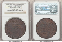 Charles IV bronze Proclamation Medal 1790-Dated MS61 Brown NGC, Grove-C-133A. Issued by the city of Puebla celebrating the accession of Charles IV to ...