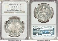 Republic 8 Reales 1859 Mo-FH MS65 Prooflike NGC, Mexico City mint, KM377.10, DP-Mo45. Unhindered by toning, this piece exhibits an amazing fully detai...