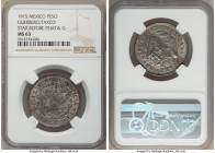 Guerrero - Taxco. Revolutionary Peso 1915 MS63 NGC, Guerrero mint, KM672. Star before Peso & G. 

HID09801242017

© 2020 Heritage Auctions | All R...