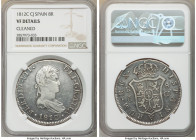 Ferdinand VII 8 Reales 1812-CJ VF Details (Cleaned) NGC, Cadiz mint, KM466.2, Dav-323. 

HID09801242017

© 2020 Heritage Auctions | All Rights Res...