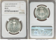 Confederation "Fribourg Shooting Festival" 5 Francs 1934-B MS65 NGC, Bern mint, KM-XS18.

HID09801242017

© 2020 Heritage Auctions | All Rights Re...