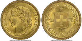 Confederation gold 20 Francs 1883 MS64 NGC, KM31.1. Mint bloom with satin surfaces. AGW 0.1867 oz. 

HID09801242017

© 2020 Heritage Auctions | Al...