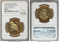Republic gold "Cock of the Rocks" 1000 Bolivares 1975-(l) MS62 NGC, British royal mint, KM-Y48.1, Fr-8. Detailed wings variety. Conservation series. ...