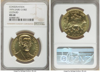 Republic gold "Leopard" 100 Zaires 1975 MS68 NGC, KM11, Fr-1. Mintage: 1,415. AGW 0.9675 oz. 

HID09801242017

© 2020 Heritage Auctions | All Righ...