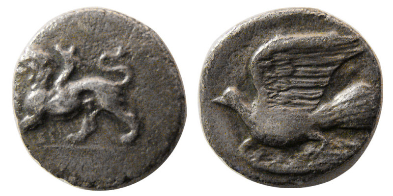 SIKYONIA, Sikyon. Circa 320-280 BC. AR Hemidrachm (2.38 gm; 15 mm). Chimaera sta...