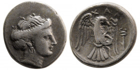 EUBOIA. Chalkis. Circa 290-273/1 BC. AR Drachm.