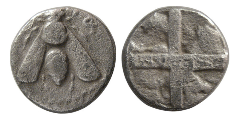 IONIA. Ephesos. Circa 335-320 BC. AR Hemidrachm (1.47 gm; 11 mm). Timesianax, ma...