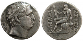 BACTRIAN KINGDOM. Euthydemos I. ca. 230-200 BC. Silver Tetradrachm
