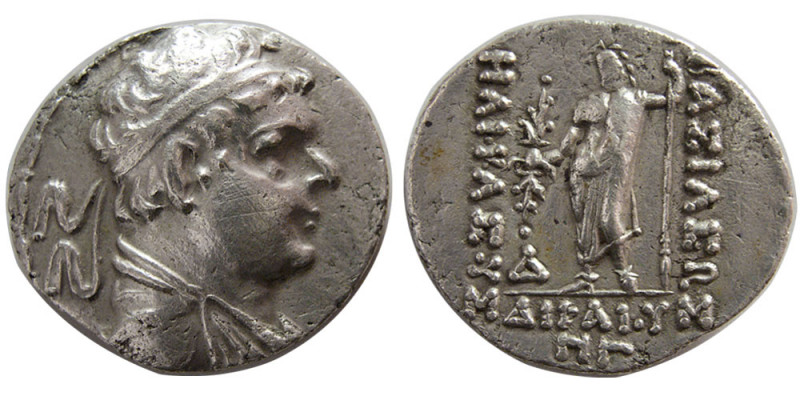 BACTRIAN KINGDOM. Heliocles I. ca. 145-130 BC. Silver Tetradrachm (13.32 gm; 29 ...