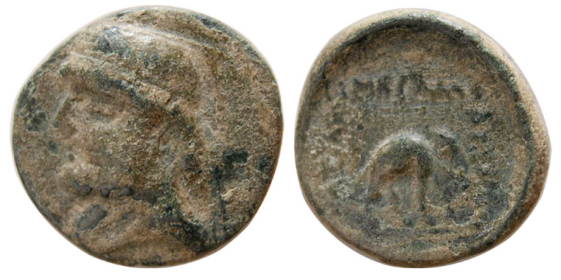 KINGS of PARTHIA. Phraates II (132-127 BC). Æ dichalkous (3.04 gm; 17 mm). Mint ...