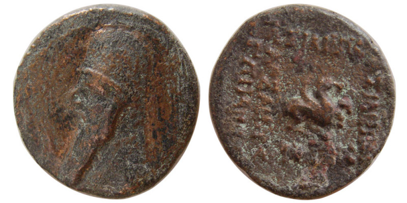 KINGS of PARTHIA. Mithradates II. 121-91 BC. Æ tetrachalkous (2.76 gm; 16 mm). R...