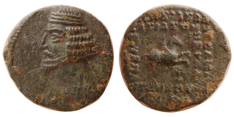 KINGS of PARTHIA. Mithradates III (58/7-55/4 BC). Æ tetrachalkous (1.82 gm; 15 m...