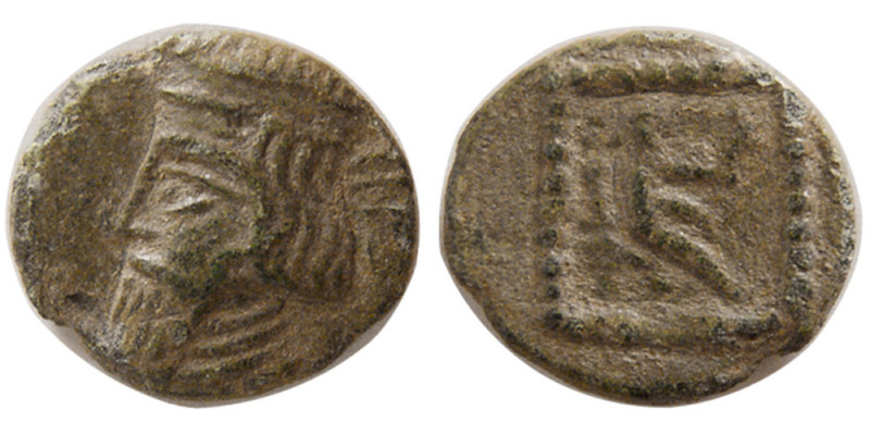 KINGS of PARTHIA. Gotarzez II. 40-51 AD. AE Chalkoi (1.22 gm; 12 mm). Sellwood 6...